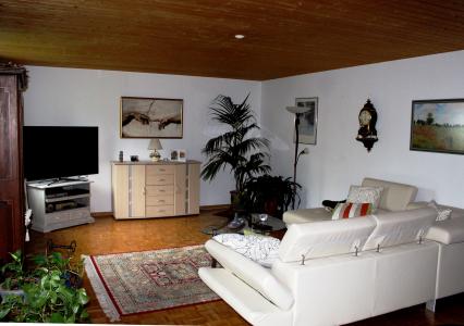 客厅, 舒适的, 弛豫, 木天花板, 实木复合地板, 家具, 植物