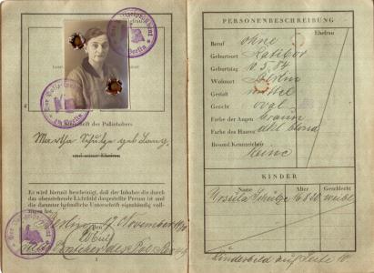 护照, 老, 年份, 1930, deusches 富, 复古, 旅行