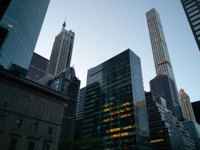 摩天大楼, 塔, 城市, 纽约, 432公园, 曼哈顿, 美国