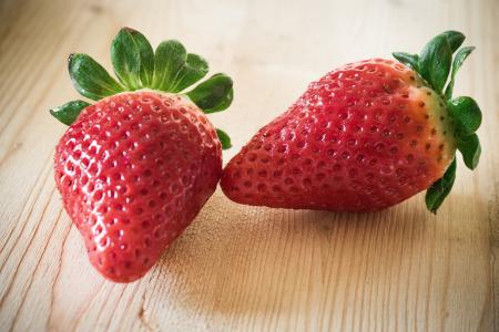 草莓, 水果, 心, 红色, 夏季, fresón, 甜