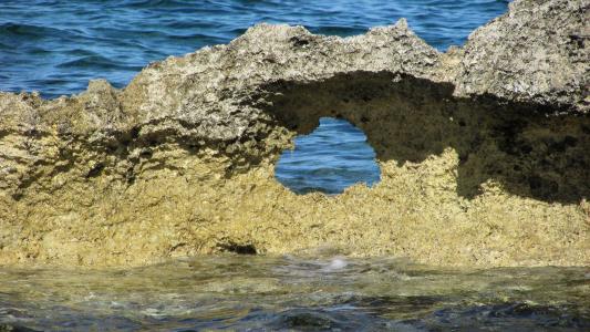 塞浦路斯, protaras, 岩石, 海, 岩质海岸