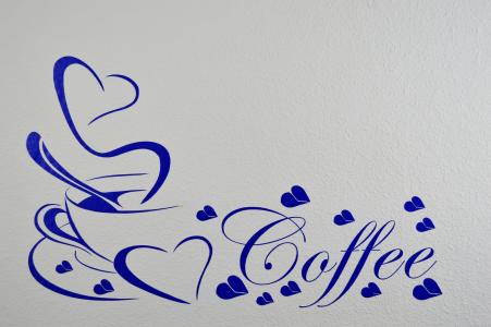 背景图像, 咖啡, 蓝色
