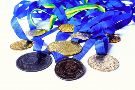 奖牌, 奖项, 荣誉, 优点, 赢家, 冠军, 学校奥林匹克