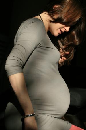 怀孕, 女人, 宝贝, 家庭, 后代, 腹部, 九月