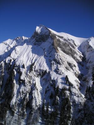 冬天, 登山, bergsport, 高山, 山脉, 感冒, 天空垫铁