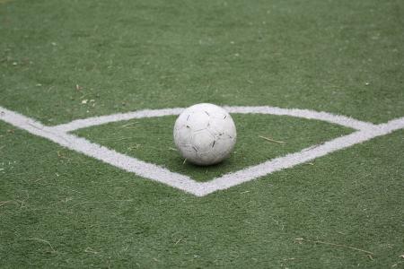 足球, 球, 操场上, 线, 和谐, 平衡