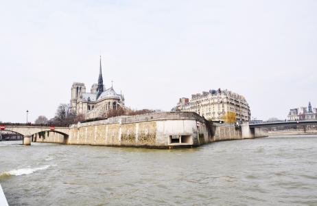 法国, 巴黎, 塞纳河, 河, 建筑, 欧洲, 著名的地方