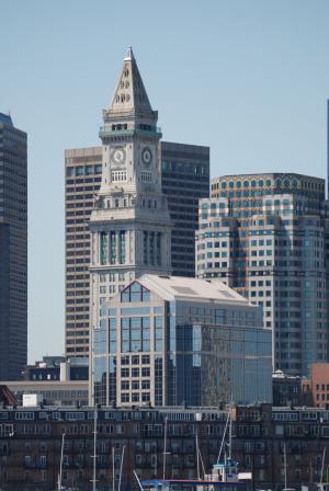 塔, 时钟, 波士顿, 定制的房子, 建筑, 具有里程碑意义, 建设