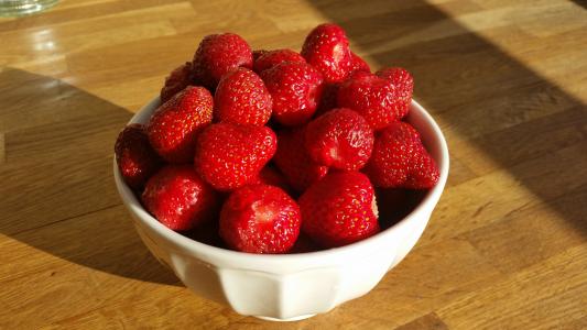 草莓, 夏季, 浆果, 水果