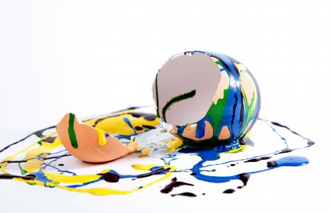 鸡蛋, 蛋壳, 母鸡的蛋, 壳, 破碎, 打开, 颜色