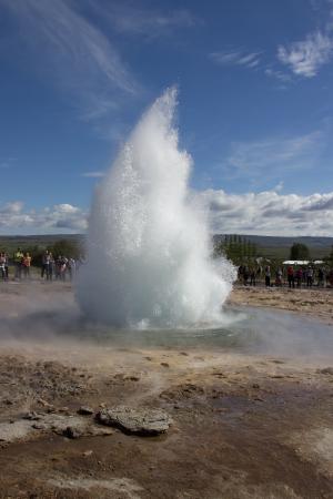 冰岛, 间歇泉, 水, 蓝色, 温泉, 喷发, 蒸汽