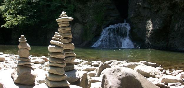 大老山, 平衡, 禅宗, 堆叠, 石头, 岩石, 瀑布