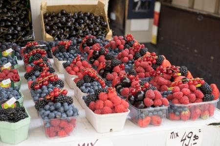 浆果, 食品, 维生素, 红色, 黑色, 蓝莓, 黑莓