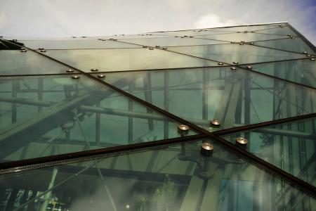 玻璃屋顶, 玻璃, 窗口, 屋顶, 建筑, 镜像, 光盘