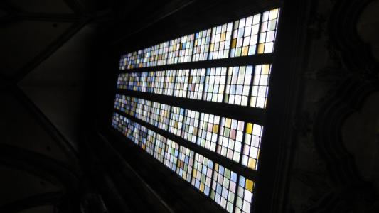 windows, 玻璃, 教会