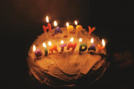 快乐, 生日, 蛋糕, 蜡烛, 光, 生日蛋糕, 结霜