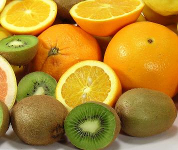 水果, 南果, 丰富的, 新鲜, 营养, 橘子, 猕猴桃