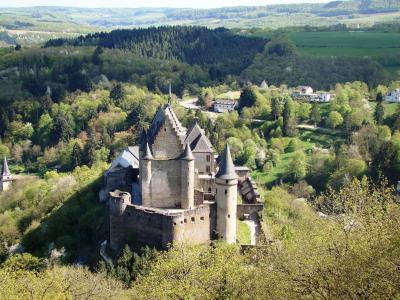 城堡, 景观, 感兴趣的地方, 堡垒, 中世纪, 卢森堡, 骑士的城堡