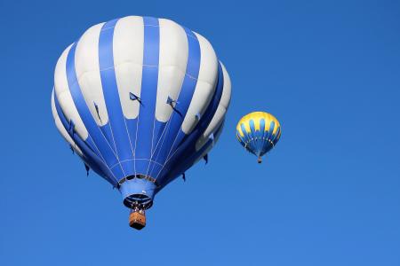 阿尔伯克基气球嘉年华, 气球, 天空, 多彩, 蓝色, 模式, 飞行