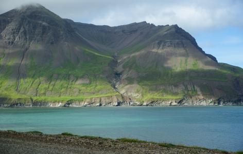 冰岛, 峡湾, 悬崖, 自然, 山, 景观, 风景