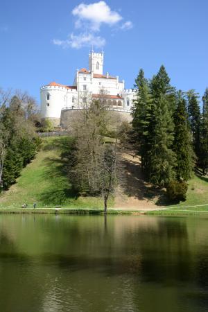 城堡, trakoscan, 克罗地亚, 世纪, 13, 旅游, 旅行