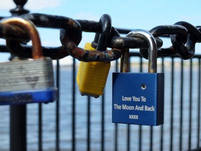 爱情锁, 挂锁, 利物浦, 爱, 连通性, 永远