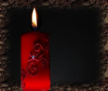 蜡烛, 光, 条例草案, 红色, 天使, 黑色, 旧灯