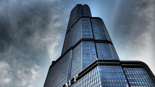 芝加哥, 摩天大楼, 美国, 大城市, 城市, 都市, 摩天大楼