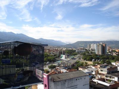 哥伦比亚, 全景, 山, 建筑, 天际线, 城市, 城市景观