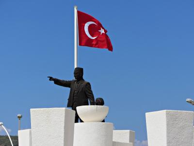 土耳其, 提, 国旗, 雕像