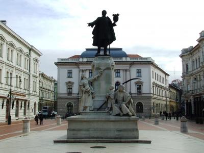 塞格德匈牙利, 雕像, kossuth, 1848, 建筑, 著名的地方, 欧洲