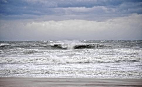 海滩, 风暴, 海洋, 海, 海岸, 自然, 水