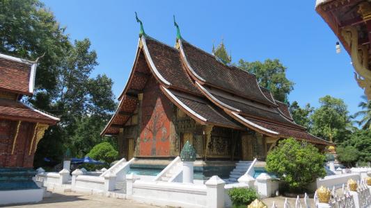 老挝, 琅勃拉邦, 亚洲, 寺, 佛教, 建筑, 宗教