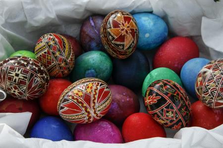 复活节彩蛋, 被绘的蛋, 装饰, 多彩, 符号, 设计, 手工艺假日