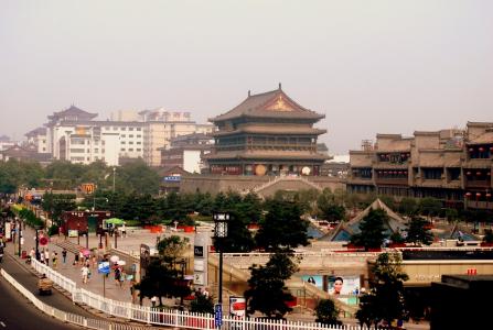 塔, 建筑, 历史, 滚筒, 十一 039 a, 西安, 中国