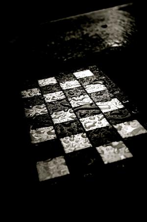 象棋, 国际象棋棋盘, 雨, 水, 湿法, 黑色, 白色