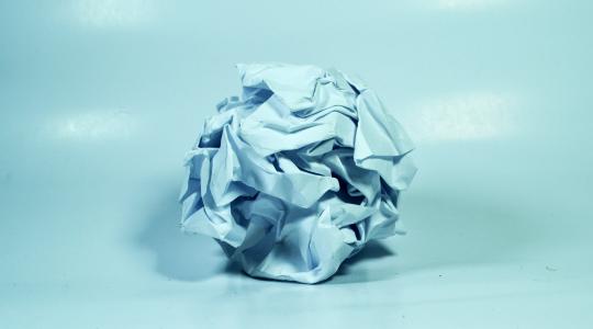 碎纸, 纸张, 压碎, 愤怒, 生气, 错误