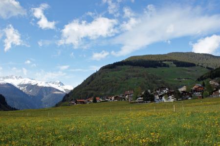 模型, 瑞士, 景观, 风景名胜, 山脉, 村庄, 天空