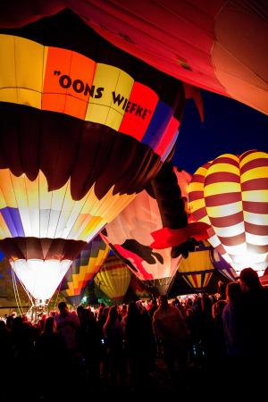 气球, 热气球, 晚上, 人群, 旅行, 色彩缤纷, 飞