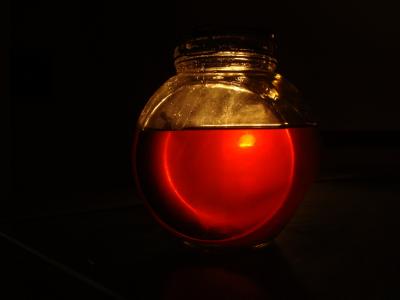 瓶, 蜂蜜, 橙色, 阴影