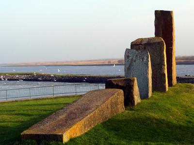 纪念碑, 北滩, 霍尔默 siel, 石头, 景观, 石的形成, 艺术
