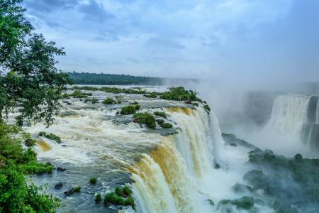 瀑布, 水, 瀑布, 景观, 自然, 水域, 巴西