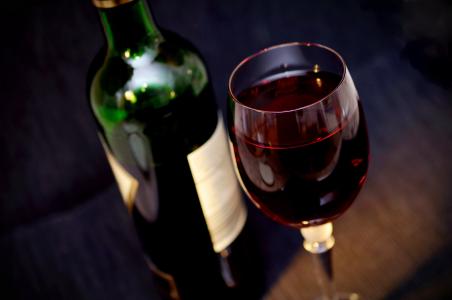 葡萄酒, 玻璃, 饮料, 酒精, 受益于, 葡萄酒杯, 红色