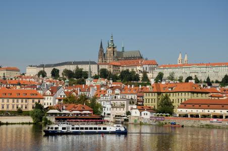 布拉格, 欧洲, 摩尔多瓦, 捷克共和国, 从历史上看, 城市, 河