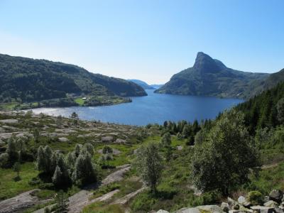 挪威, dalsfjorden, 山, 峡湾, 景观, 风景, 户外