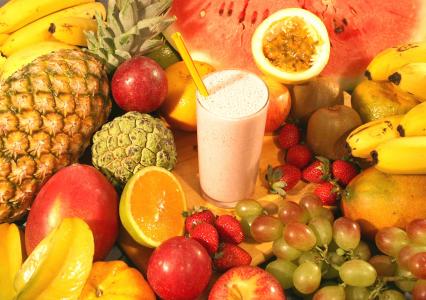 水果, 果汁, 表, 橙色, 维生素 c, 健康, 食品