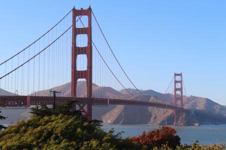 桥梁, 金门大桥, 三藩市, 加利福尼亚州, 美国, 旧金山县, 著名的地方