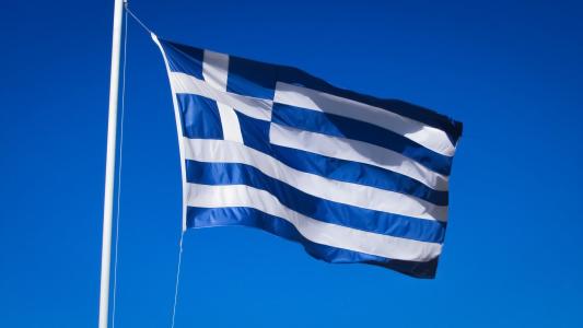 希腊, 国家, 国家, 希腊语, 国旗, 挥舞着, 欧洲