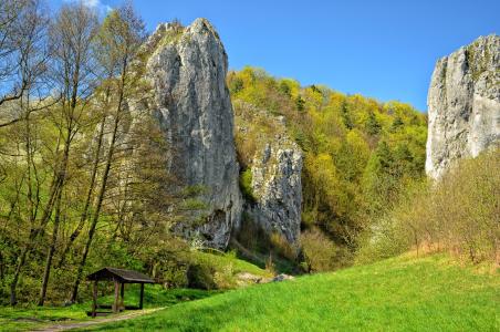 波兰, 山谷 bolechowicka, 景观, 岩石, 自然