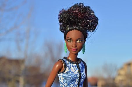 娃娃, 黑色, 非洲裔美国人, 非洲, 模型, 芭比娃娃, 女孩